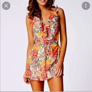 Guess Romper Wrap Babydoll Dress XS EUC
